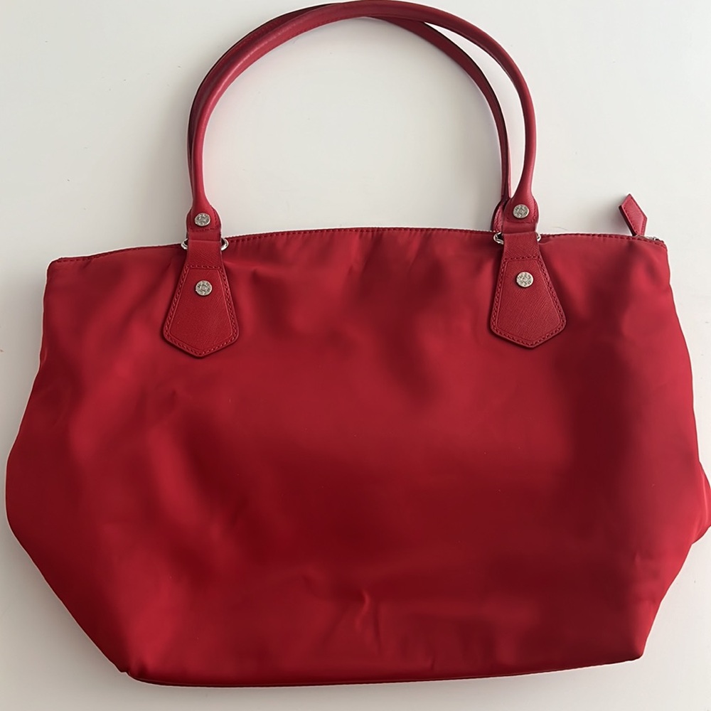 MZ Wallace Chelsea Red Tote With Pouch And Crossbody Strap - Picture 6 of 16
